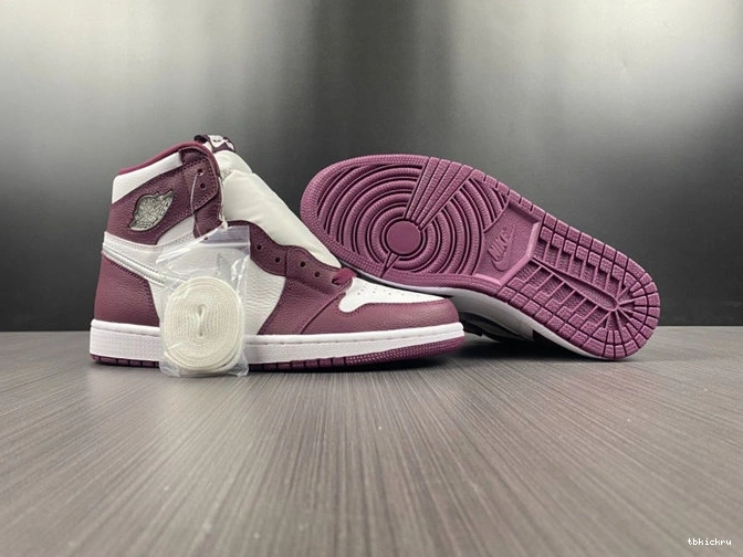 Rep TBK Retro Jordan1 Bordeaux 3717 WrinkleFree 555088- OG 1028